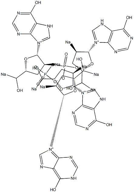 (Diphosphoric acid 2',5'-dideoxyinosine-2',5'-diyl)disodium salt Struktur