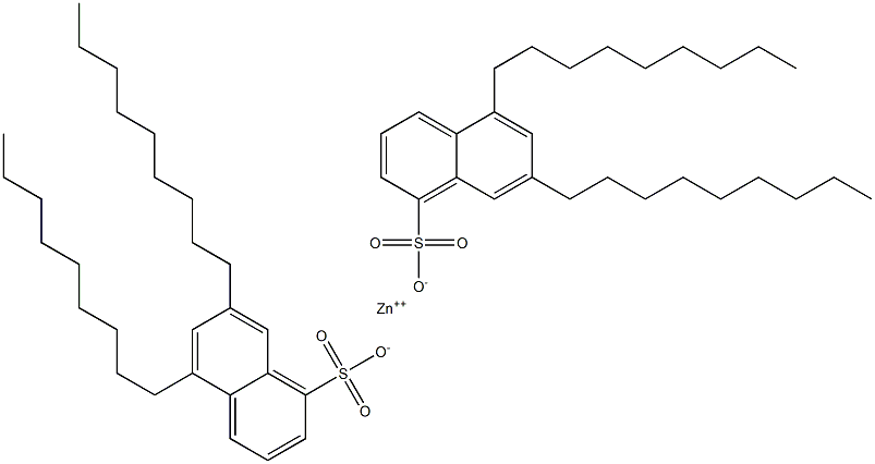 Bis(5,7-dinonyl-1-naphthalenesulfonic acid)zinc salt Struktur