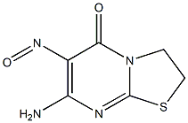 7-Amino-6-nitroso-2,3-dihydro-5H-thiazolo[3,2-a]pyrimidin-5-one Struktur