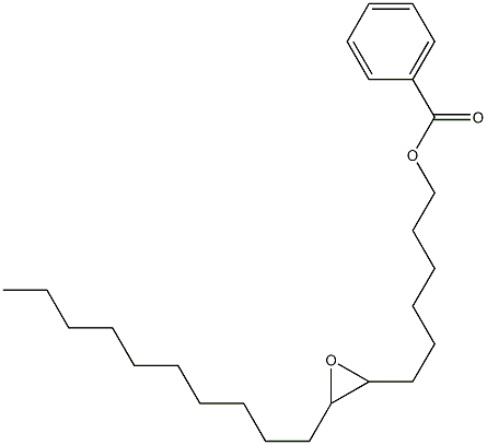 Benzoic acid 7,8-epoxyoctadecan-1-yl ester Struktur