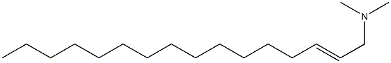 N,N-Dimethyl-2-hexadecen-1-amine Struktur