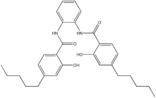 N,N'-Bis(4-pentylsalicyloyl)-o-phenylenediamine Struktur