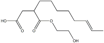 2-(6-Octenyl)succinic acid hydrogen 1-(2-hydroxyethyl) ester Struktur