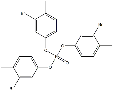 Phosphoric acid tris(3-bromo-4-methylphenyl) ester Struktur