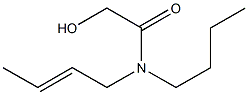 N-[(E)-2-Butenyl]-N-butylhydroxyacetamide Struktur