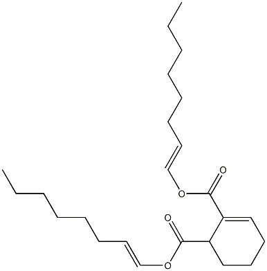 2-Cyclohexene-1,2-dicarboxylic acid bis(1-octenyl) ester Struktur