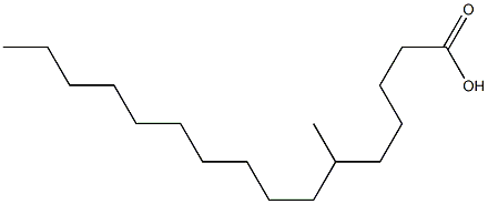 6-Methylhexadecanoic acid Struktur