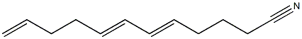 5,7,11-Dodecatrienenitrile Struktur