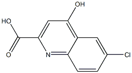 4-Hydroxy-6-chloroquinoline-2-carboxylic acid Struktur