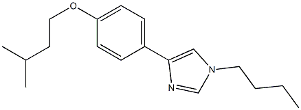 1-Butyl-4-[4-(3-methylbutoxy)phenyl]-1H-imidazole Struktur