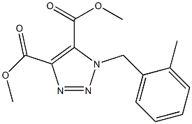 1-(2-Methylbenzyl)-1H-1,2,3-triazole-4,5-dicarboxylic acid dimethyl ester Struktur