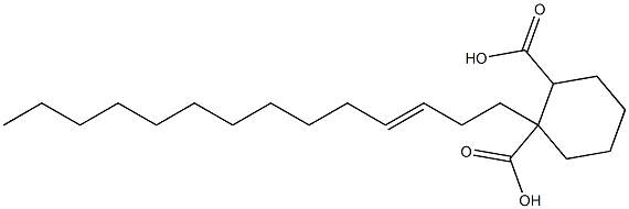 Cyclohexane-1,2-dicarboxylic acid hydrogen 1-(3-tetradecenyl) ester Struktur