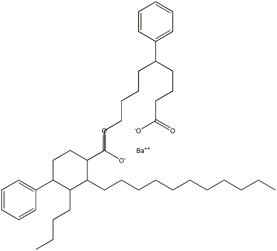 Bis(5-phenylstearic acid)barium salt Struktur