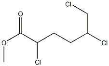 2,5,6-Trichlorocaproic acid methyl ester Struktur