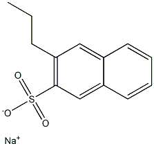 3-Propyl-2-naphthalenesulfonic acid sodium salt Struktur