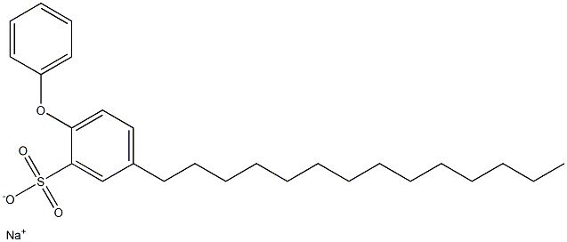 2-Phenoxy-5-tetradecylbenzenesulfonic acid sodium salt Struktur