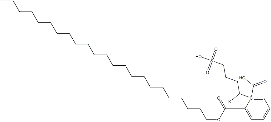 Phthalic acid 1-tricosyl 2-(1-potassiosulfobutyl) ester Struktur