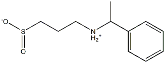 3-[(1-Phenylethyl)ammonio]propane-1-sulfinate Struktur