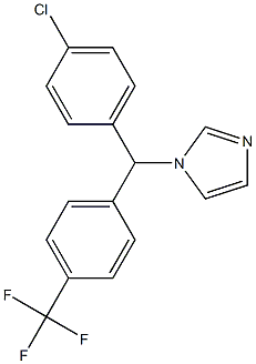 1-[(4-Chlorophenyl)(4-trifluoromethylphenyl)methyl]-1H-imidazole Struktur