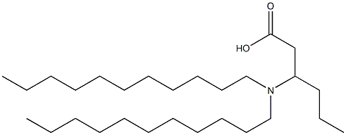 3-(Diundecylamino)hexanoic acid Struktur