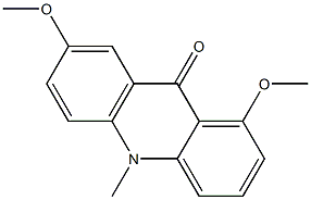 1,7-Dimethoxy-10-methylacridin-9(10H)-one Struktur