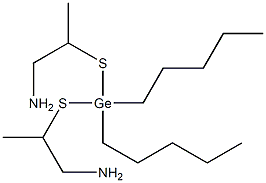 2,2'-[(Dipentylgermylene)bisthio]bis(propan-1-amine) Struktur