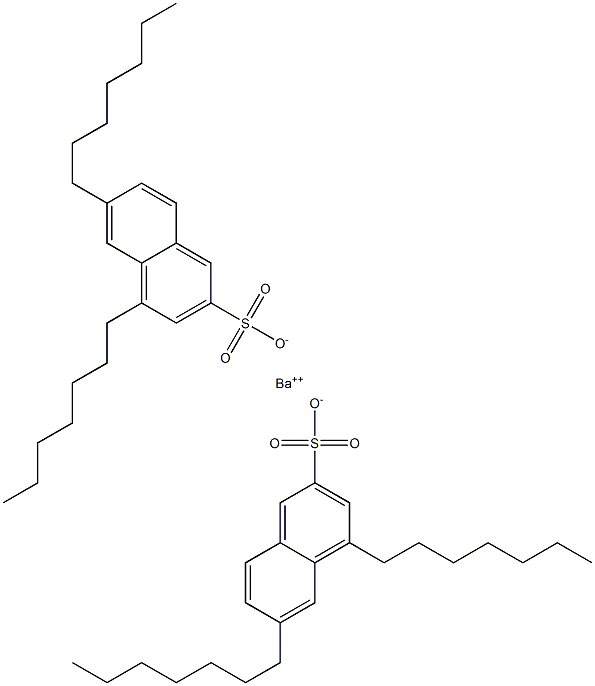 Bis(4,6-diheptyl-2-naphthalenesulfonic acid)barium salt Struktur