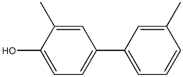 4-(3-Methylphenyl)-2-methylphenol Struktur