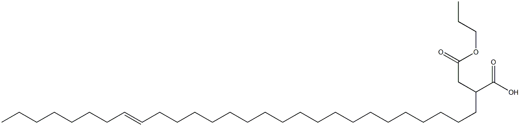 2-(20-Octacosenyl)succinic acid 1-hydrogen 4-propyl ester Struktur