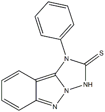 1-Phenyl-1H-[1,2,4]triazolo[1,5-b]indazole-2(3H)-thione Struktur