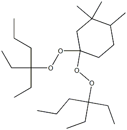 3,3,4-Trimethyl-1,1-bis(1,1-diethylbutylperoxy)cyclohexane Struktur