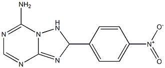 1,2-Dihydro-7-amino-2-(4-nitrophenyl)[1,2,4]triazolo[1,5-a][1,3,5]triazine Struktur