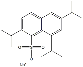 2,6,8-Triisopropyl-1-naphthalenesulfonic acid sodium salt Struktur