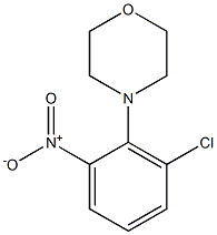 2-Morpholino-3-chloro-1-nitrobenzene Struktur