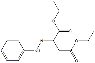 2-(2-Phenylhydrazono)succinic acid diethyl ester Struktur