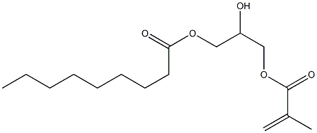 1,2,3-Propanetriol 1-methacrylate 3-nonanoate Struktur