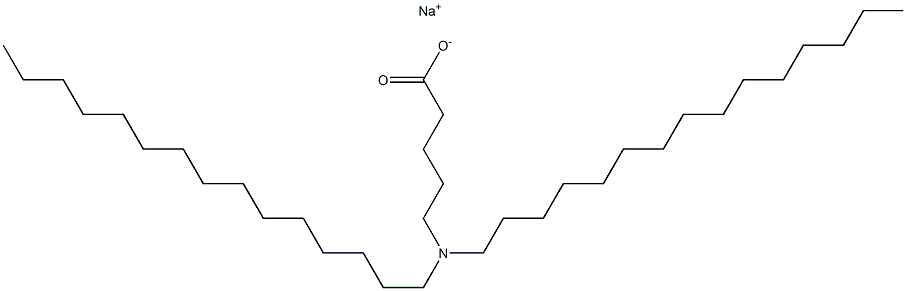 5-(Dipentadecylamino)valeric acid sodium salt Struktur