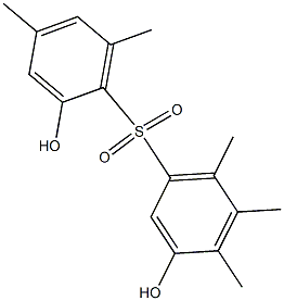 2',3-Dihydroxy-4,4',5,6,6'-pentamethyl[sulfonylbisbenzene] Struktur