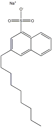 3-Nonyl-1-naphthalenesulfonic acid sodium salt Struktur