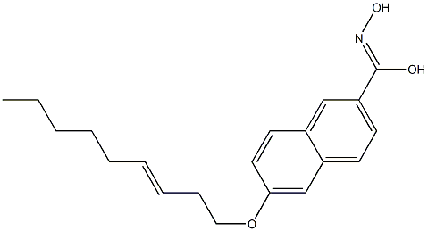 6-(3-Nonenyloxy)naphthalene-2-carbohydroximic acid Struktur