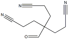 2,2-Bis(2-cyanoethyl)-4-cyanobutanal Struktur