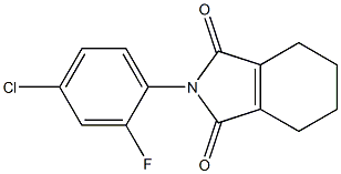 N-[2-Fluoro-4-chlorophenyl]-3,4,5,6-tetrahydrophthalimide Struktur