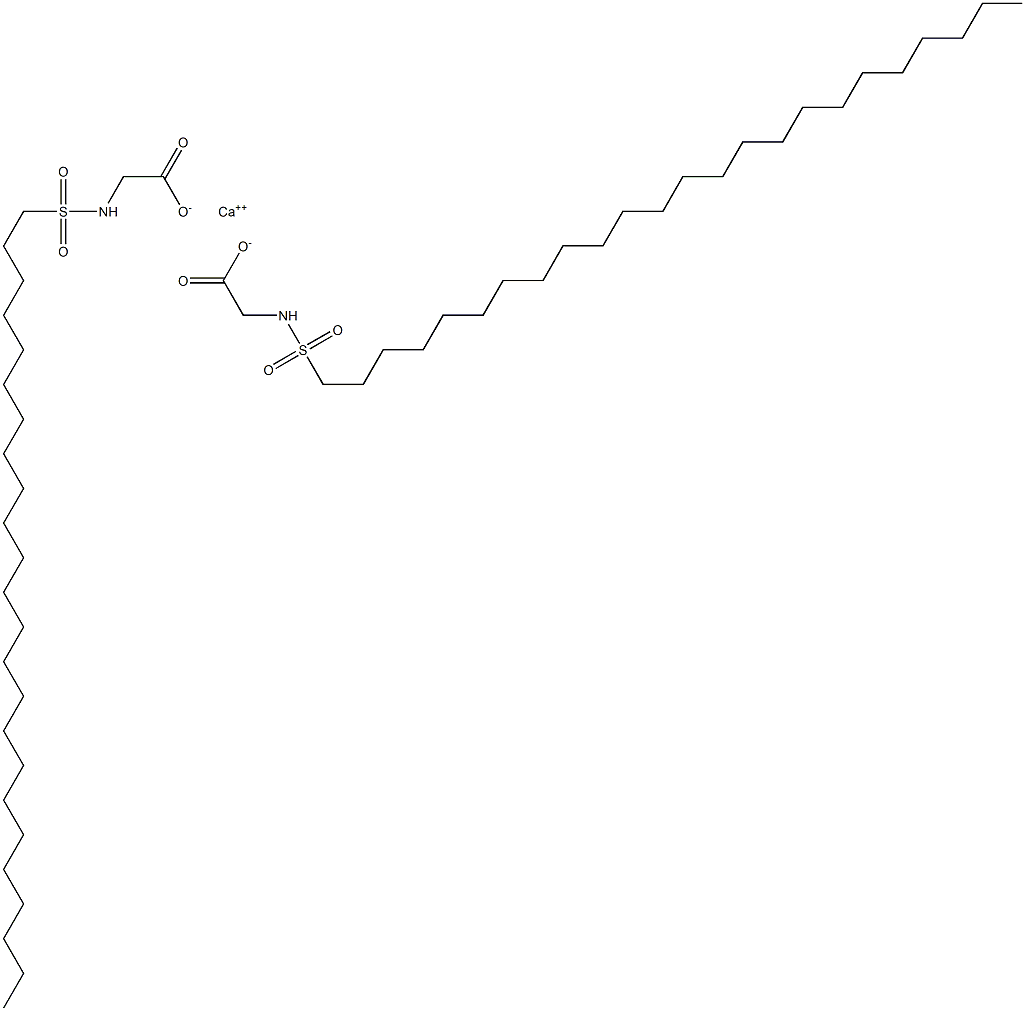 Bis(N-tetracosylsulfonylglycine)calcium salt Struktur