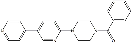 6-[4-Benzoylpiperazin-1-yl]-3,4'-bipyridine Struktur