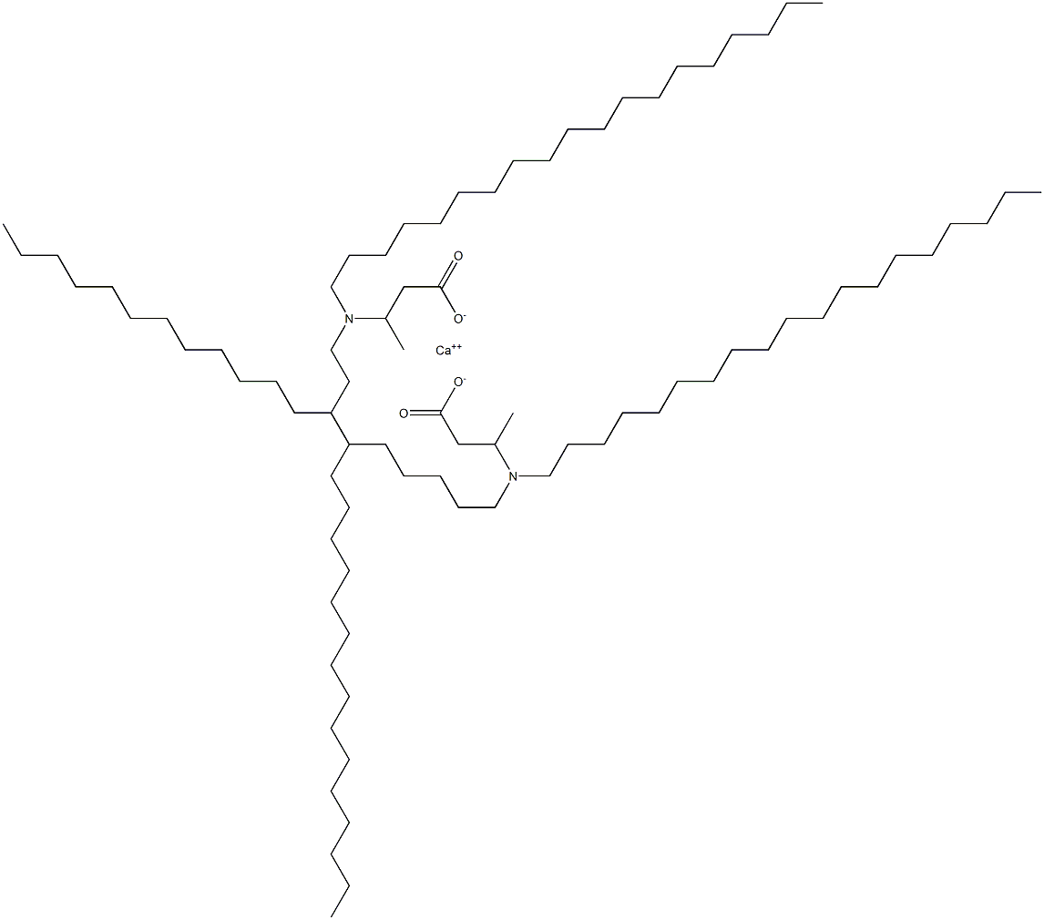 Bis[3-(dinonadecylamino)butyric acid]calcium salt Struktur