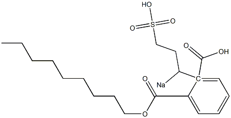 Phthalic acid 1-nonyl 2-(1-sodiosulfopropyl) ester Struktur