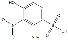 2-Amino-4-hydroxy-3-nitrobenzenesulfonic acid Struktur