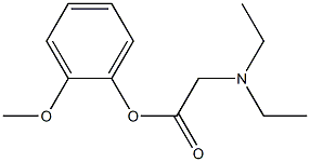 N,N-Diethylglycine 2-methoxyphenyl ester Struktur