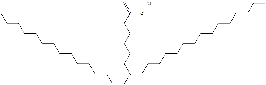 6-(Dipentadecylamino)hexanoic acid sodium salt Struktur