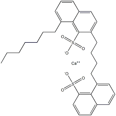 Bis(8-heptyl-1-naphthalenesulfonic acid)calcium salt Struktur